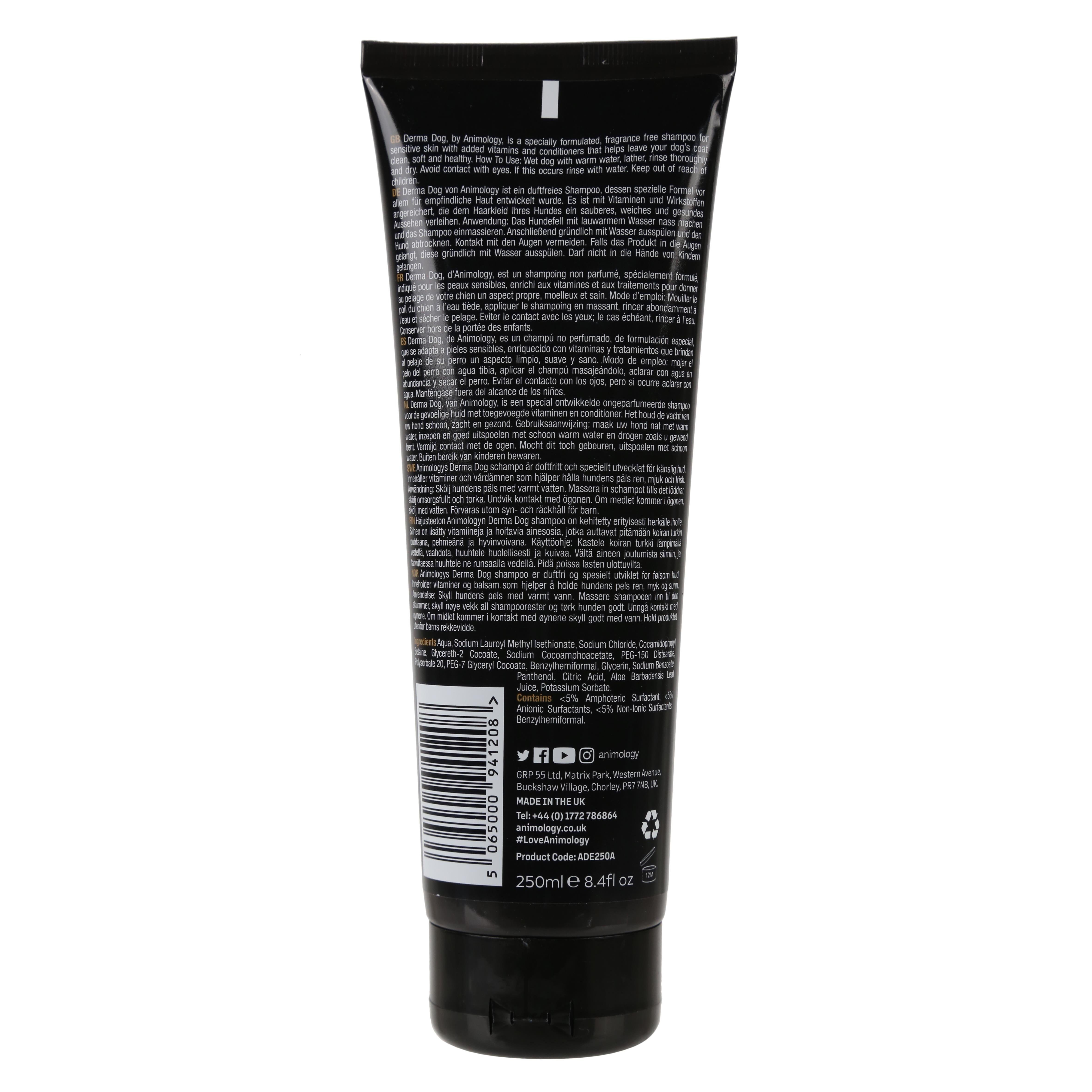 Animology Derma Dog Shampoo Hassas Derili Köpek Şampuanı 250  ML - ADE250