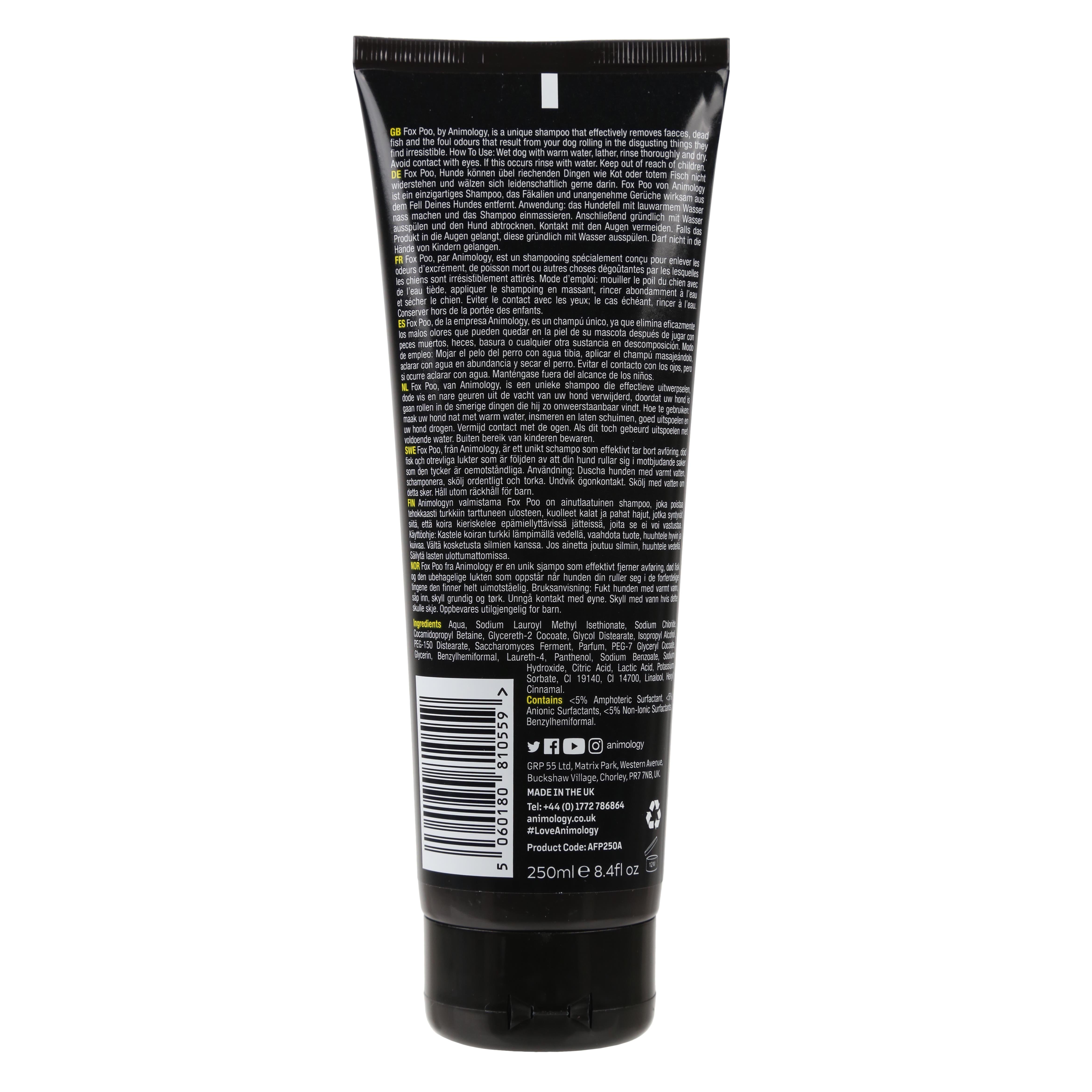 Animology Fox Poo Shampoo Kötü Koku Giderici Köpek Şampuanı 250  ML - AFP250