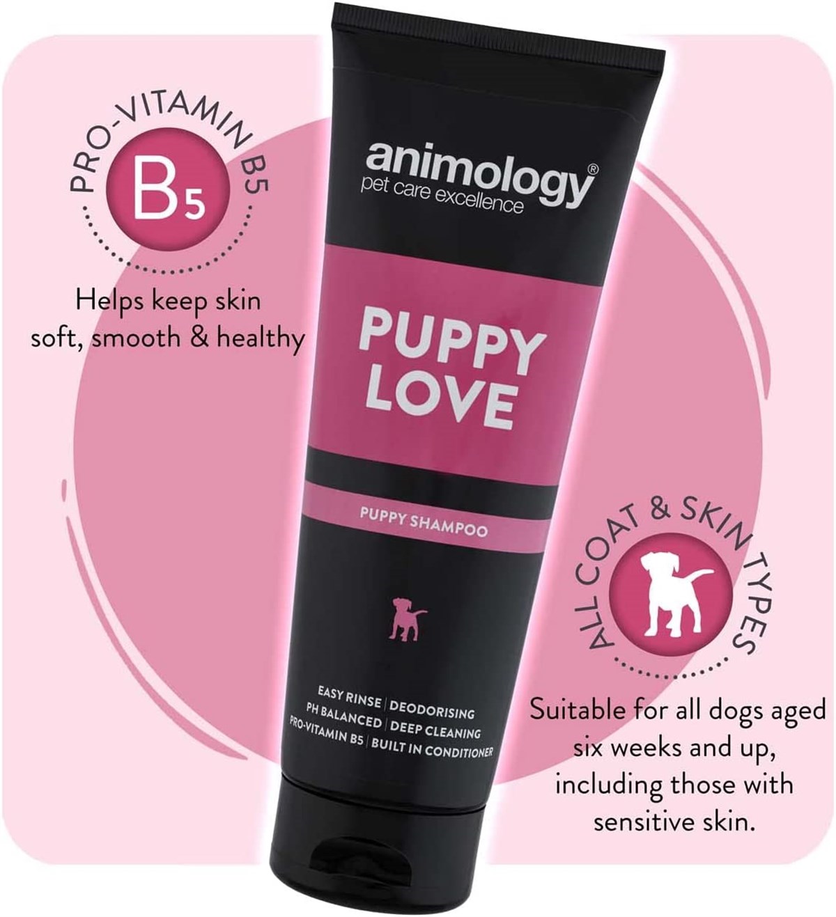 Animology Puppy Love Shampoo Yavru Köpek Şampuanı 250  ML - APL250
