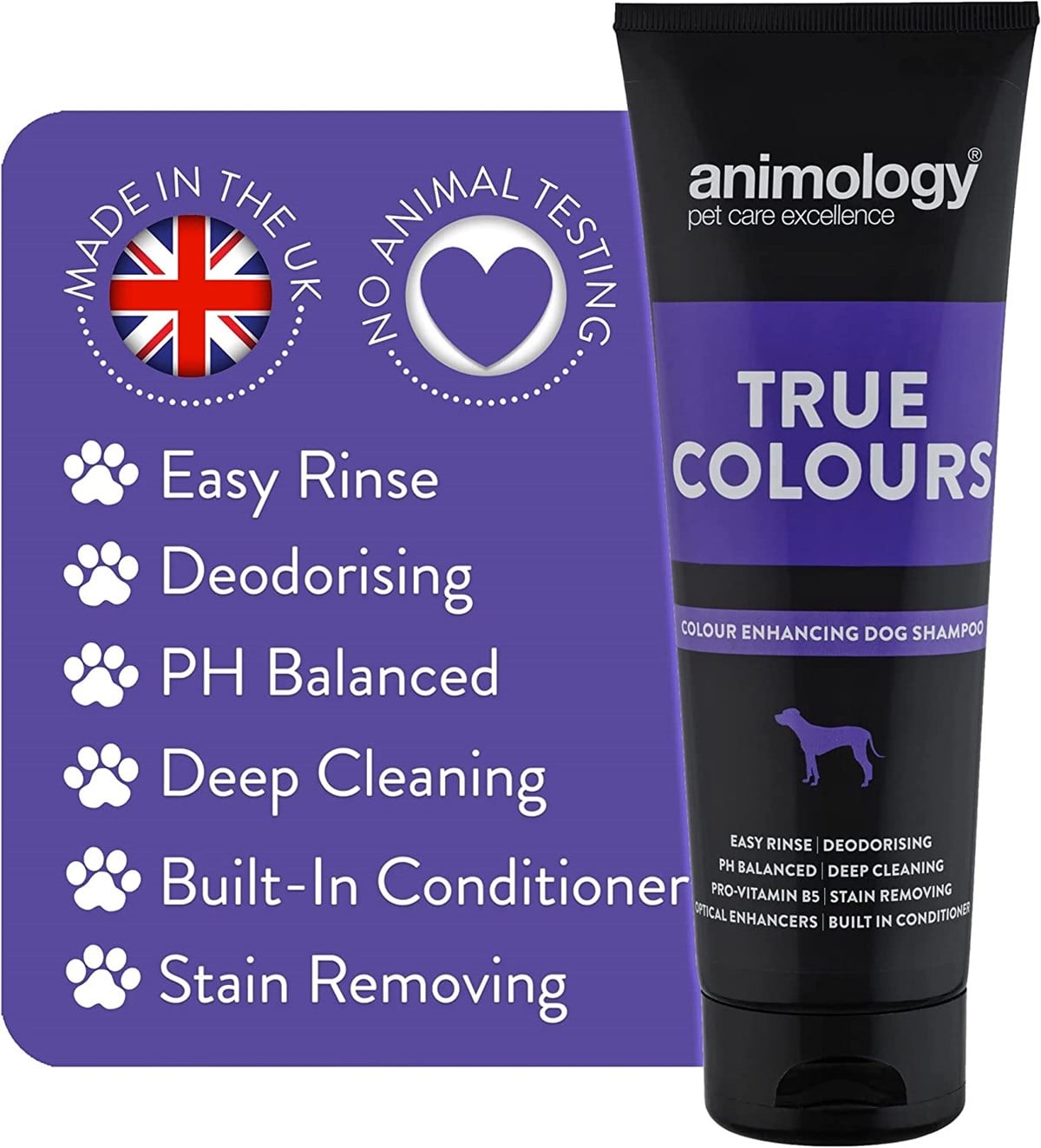 Animology True Colours Shampoo Renkli Tüylü Köpekler için Özel Şampuan 250  ML - ATC250