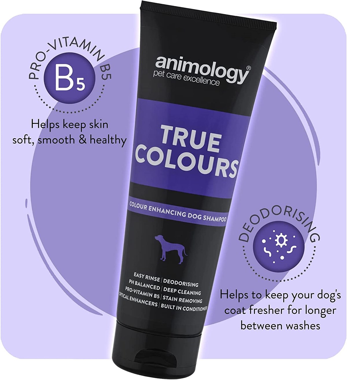 Animology True Colours Shampoo Renkli Tüylü Köpekler için Özel Şampuan 250  ML - ATC250