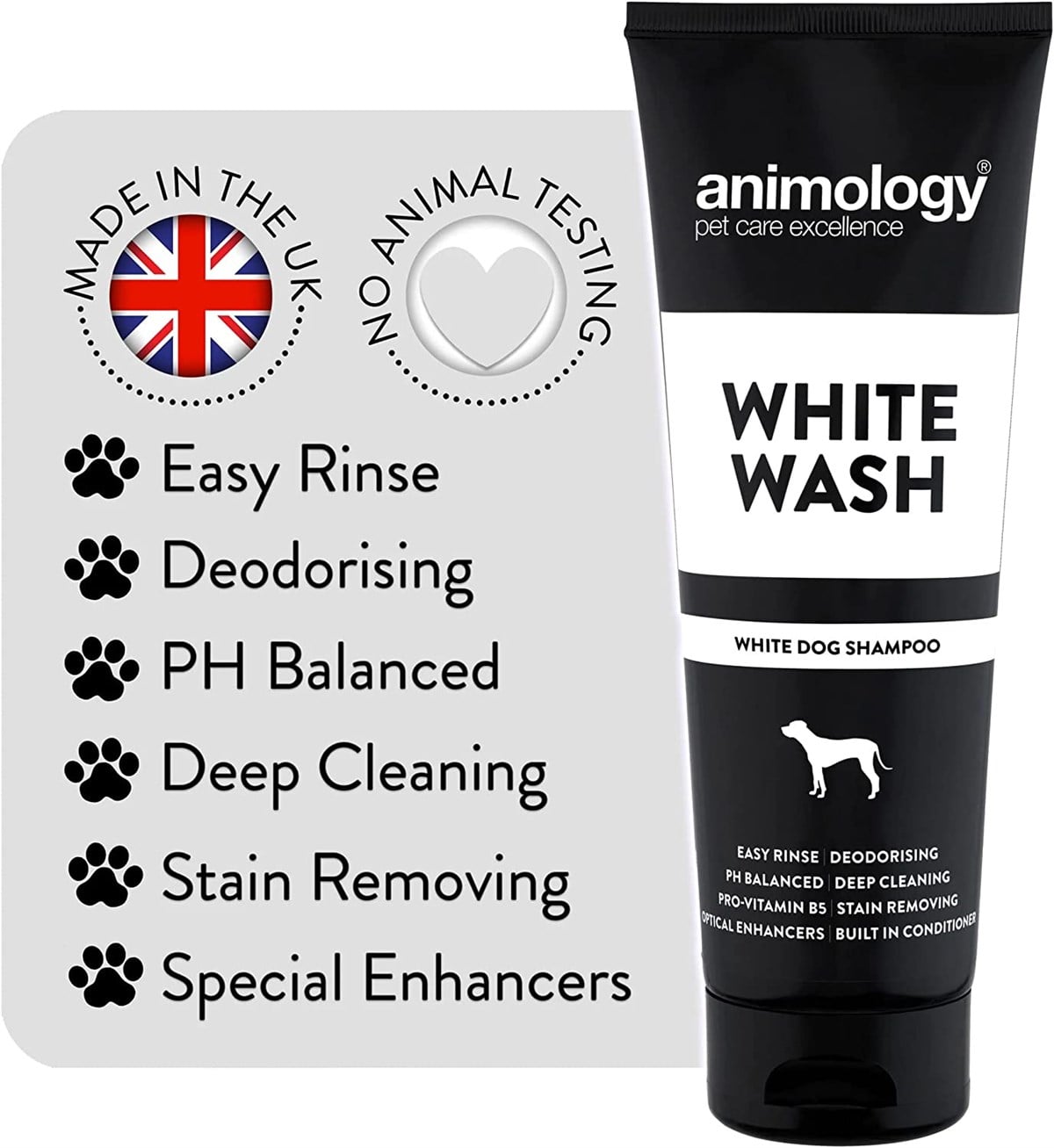 Animology White Wash Shampoo Beyaz Tüylü Köpek Şampuanı 250  ML - AWW250