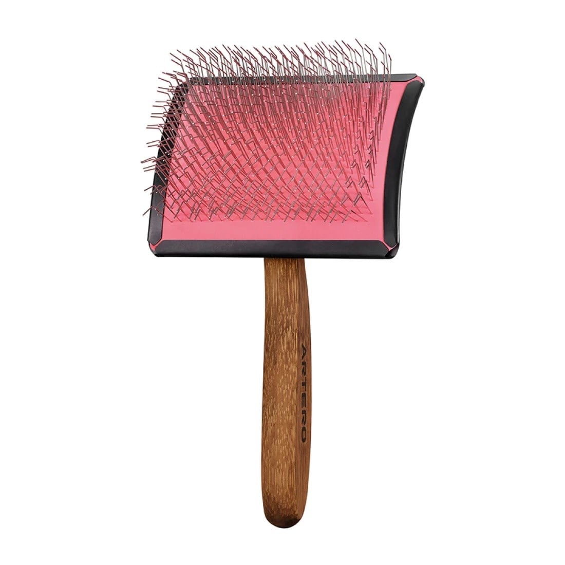 Artero Simba - Curved Slicker Brush M Pink Pin 0,45 x 27 mm. - P996