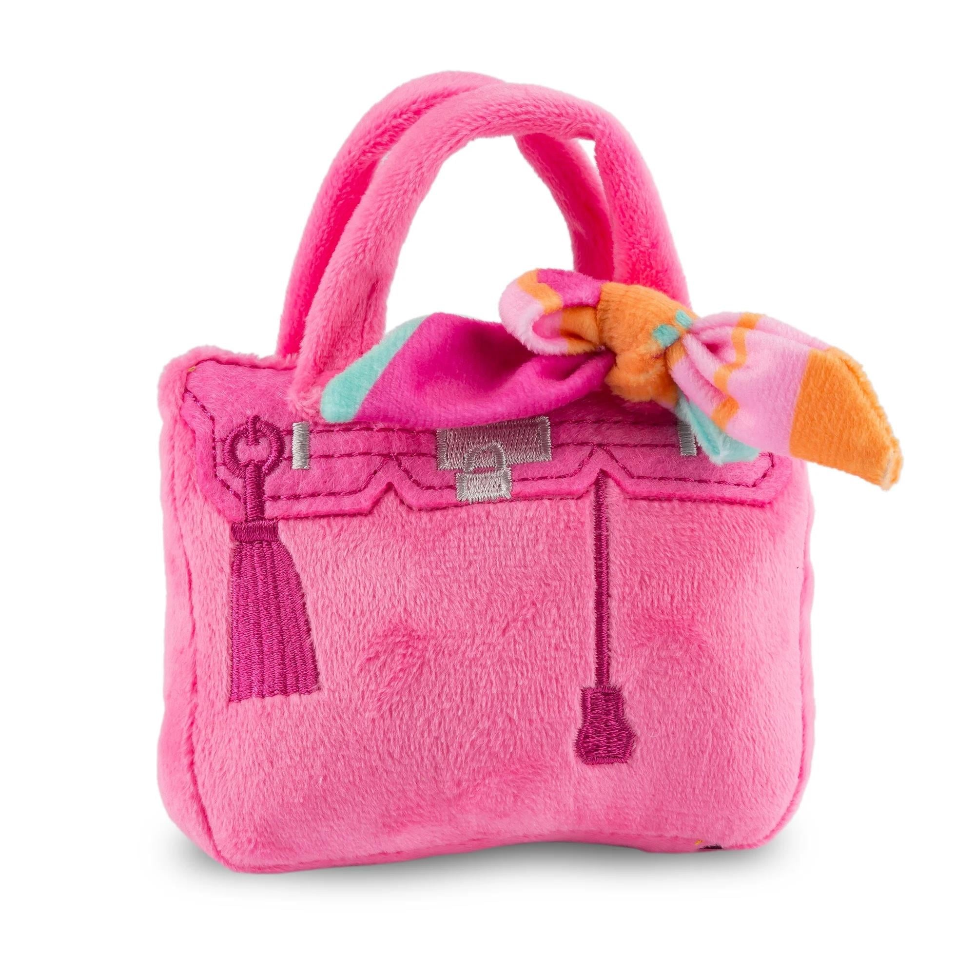 Barkin Bag -*CHIC DOGGIE* Pink w/ Scarf - HDD-084- LG