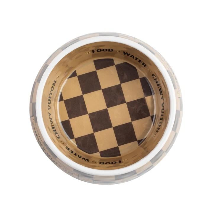 Checker Chewy Vuiton Bowl - HDD-206- MD