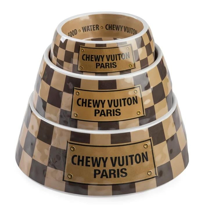 Checker Chewy Vuiton Bowl - HDD-206- MD