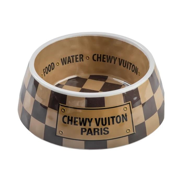 Checker Chewy Vuiton Bowl - HDD-206- MD