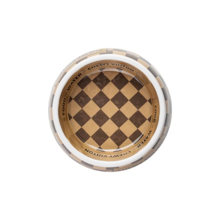 Checker Chewy Vuiton Bowl - HDD-206- SM