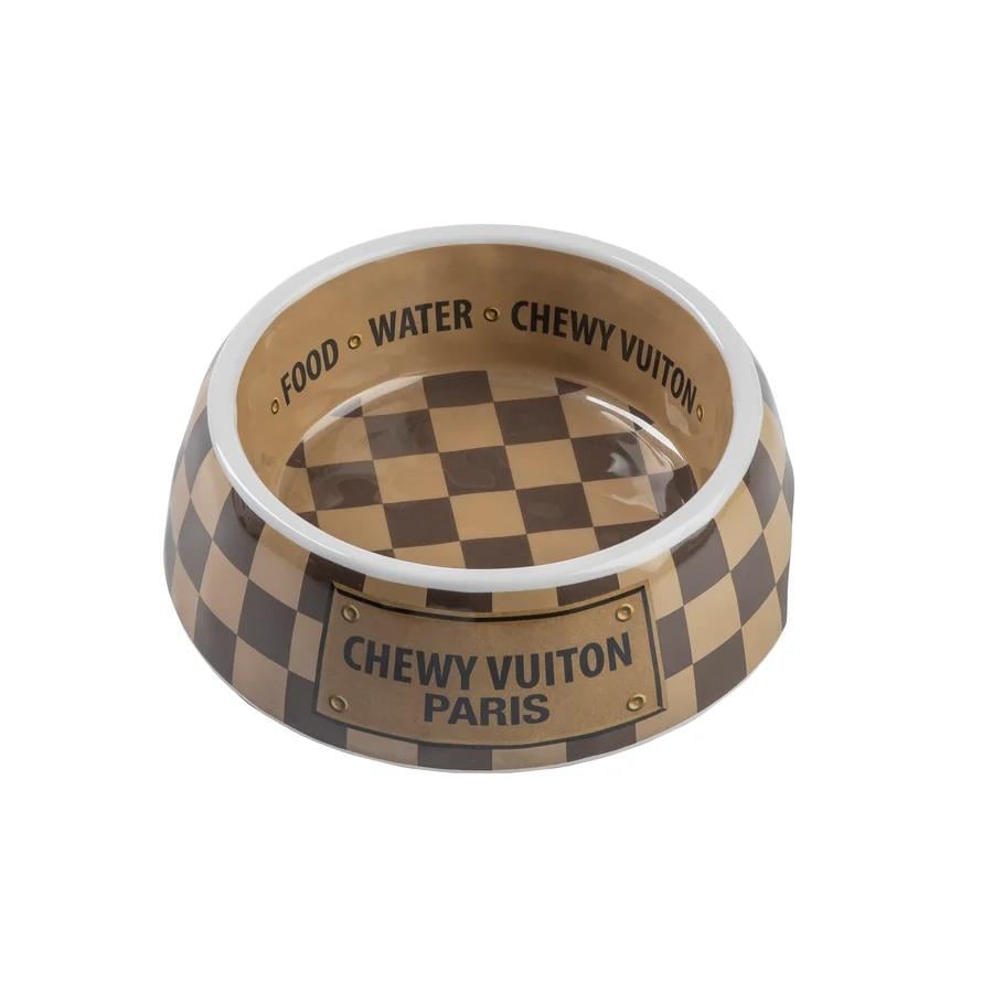 Checker Chewy Vuiton Bowl - HDD-206- SM