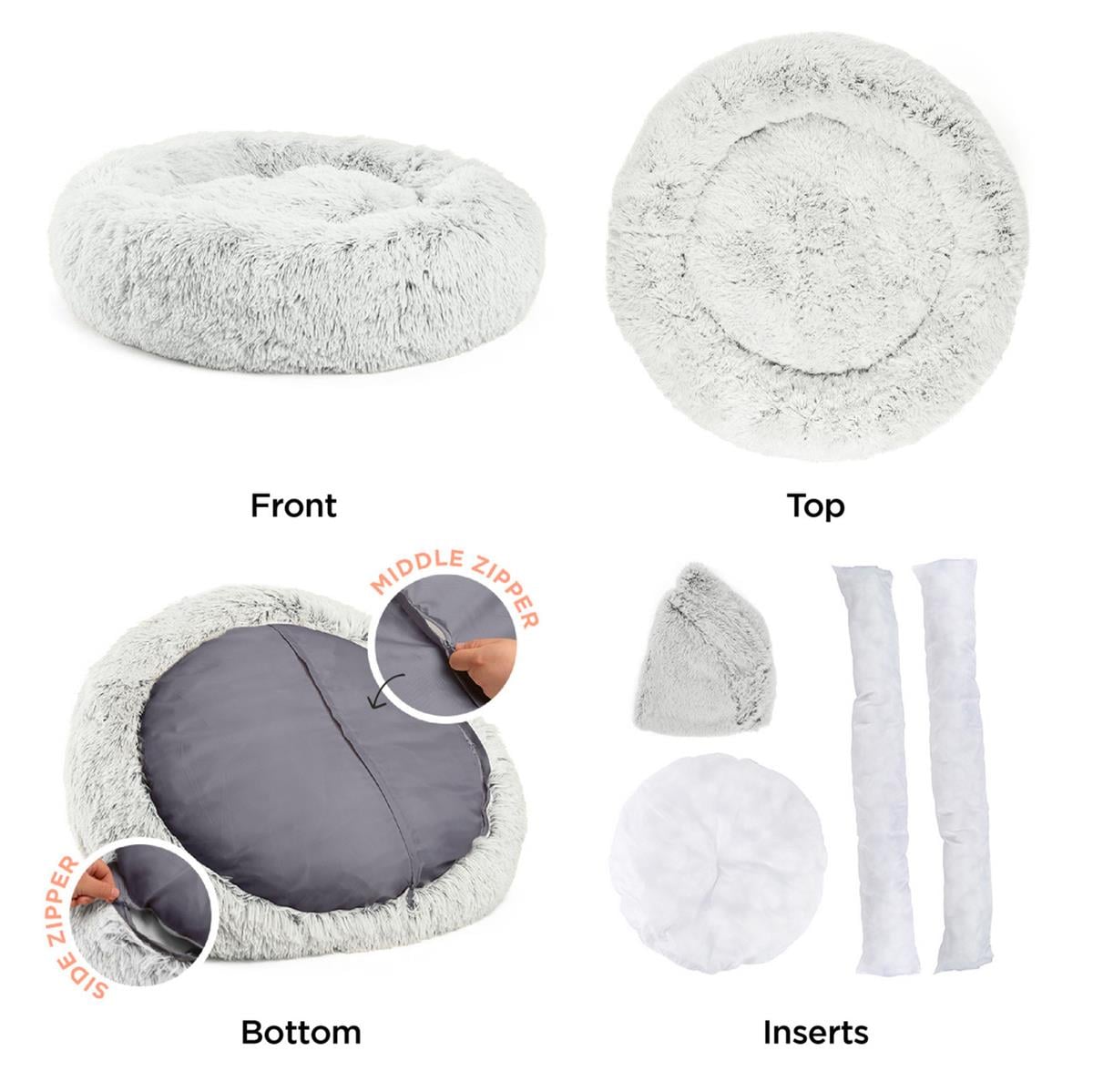 Donut Shag Frost Köpek Yatağı 76,2 x 76,2 cm. - VP - 4764M