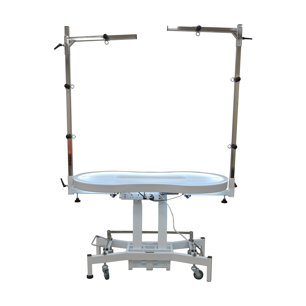 Groom-X Tournament Plus White Electric Table with Light 120 x 61 cm - 12GRX060