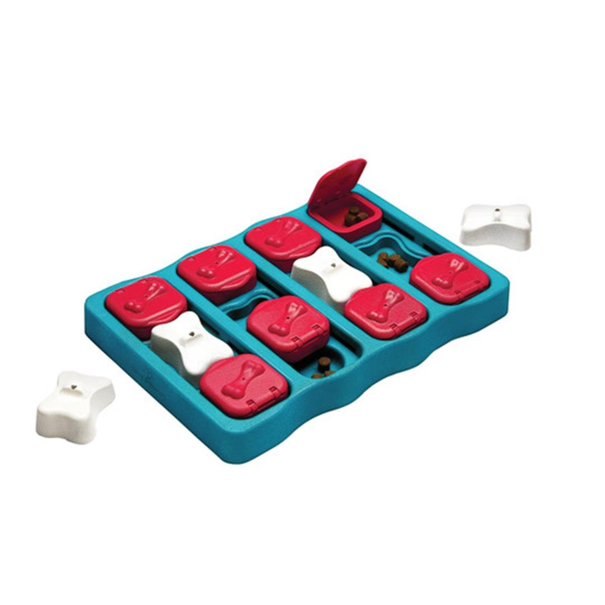 Outward Hound Dog Brick Interactive Treat Puzzle Köpek Oyuncağı, Mavi - 67333M