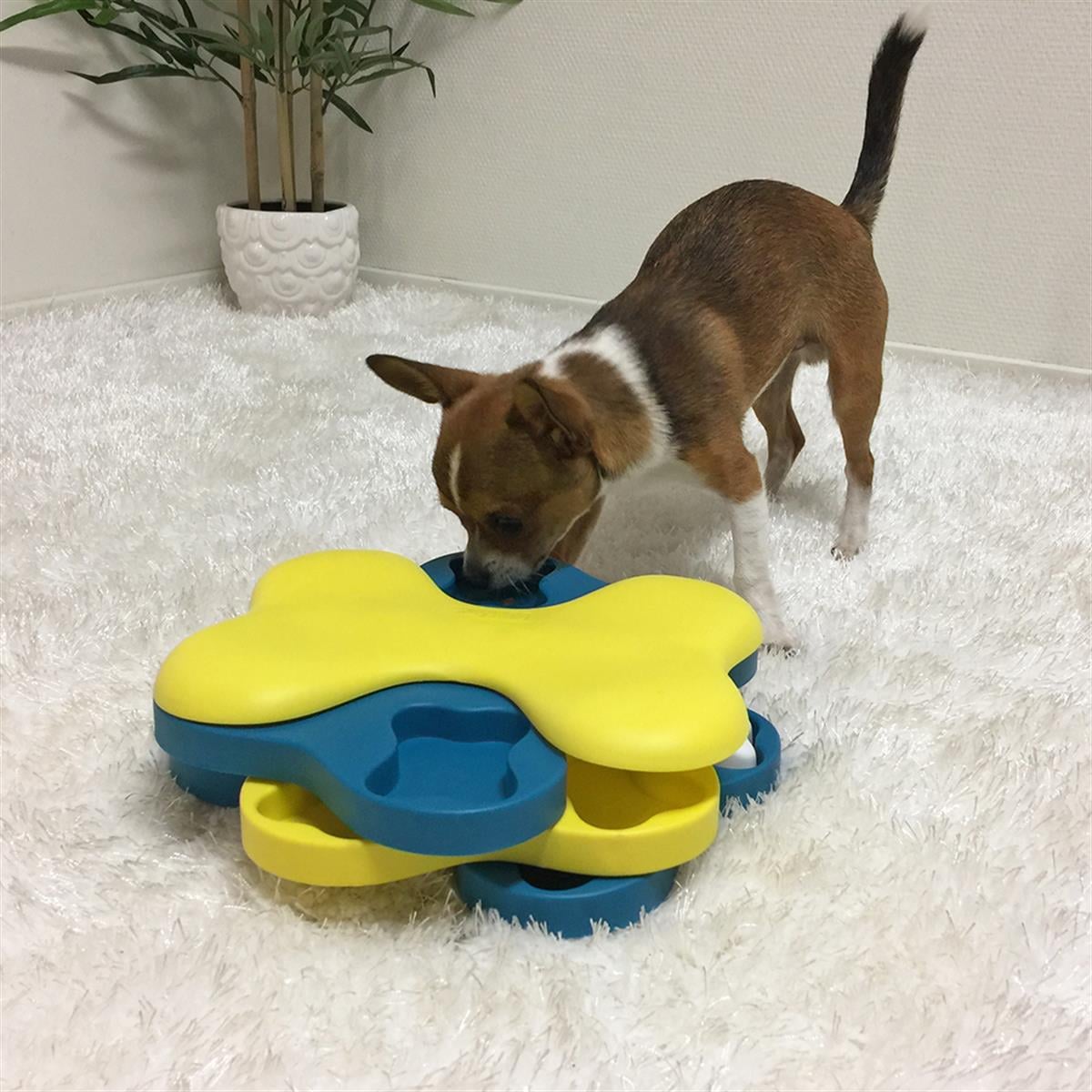 Outward Hound Dog Tornado Interactive Treat Puzzle Köpek Oyuncağı, Mavi - 67332M