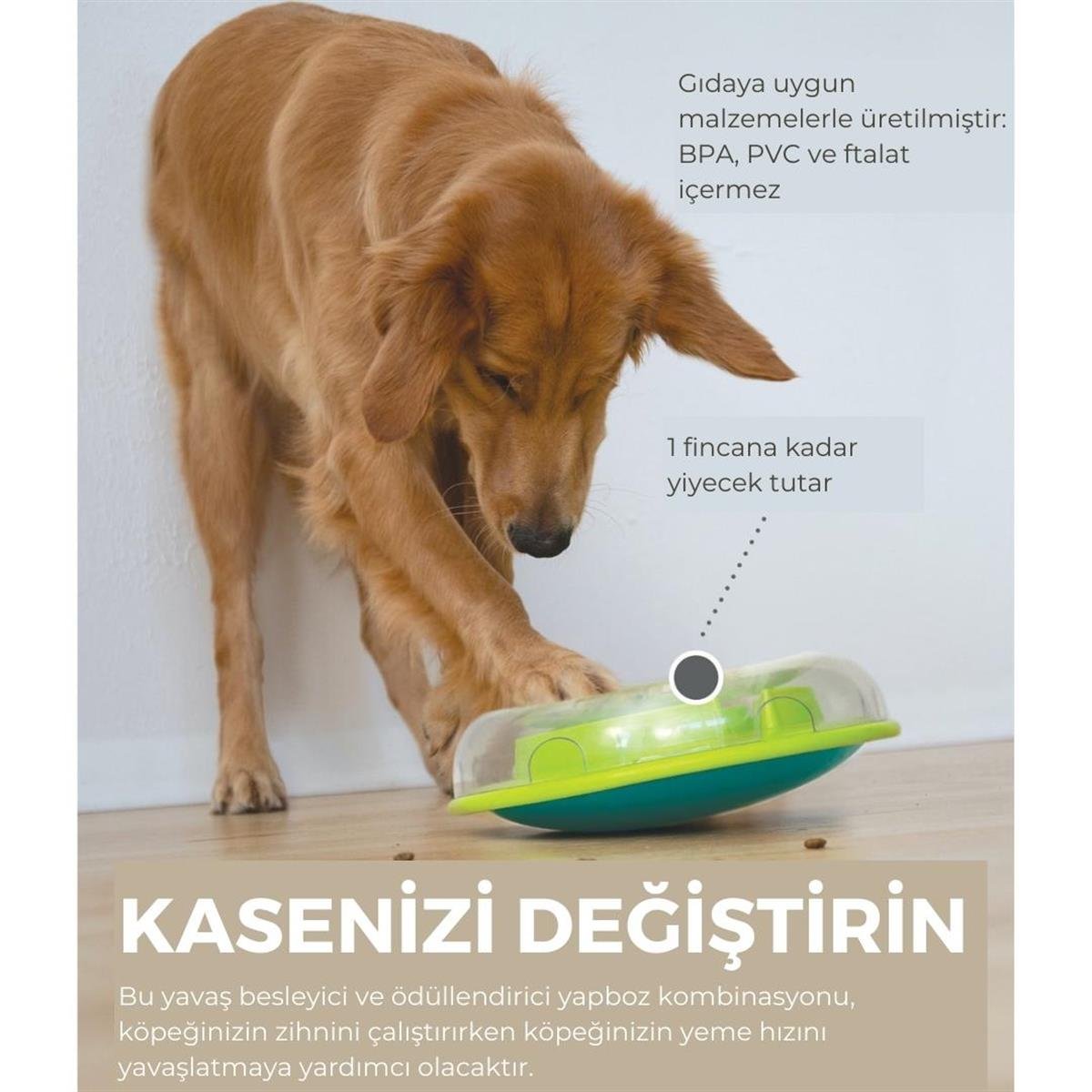 Outward Hound Wobble Bowl Interactive Treat Puzzle Köpek Oyuncağı Medium - 69344M