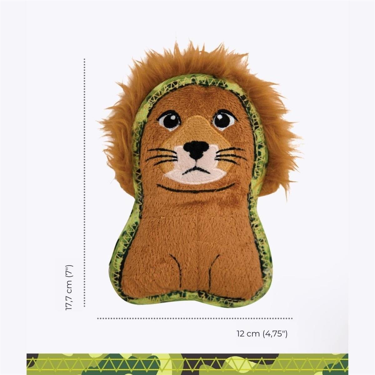 Outward Hound Xtreme Seamz Lion Köpek Oyuncağı, Turuncu, Small - 69884M