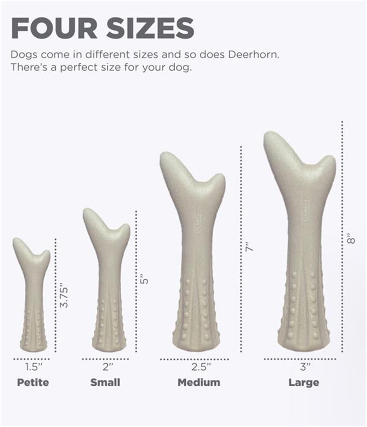 Petstages Deerhorn Antler Alternative Dog Chew Toy Köpek Çiğneme Oyuncağı - Medium - 669
