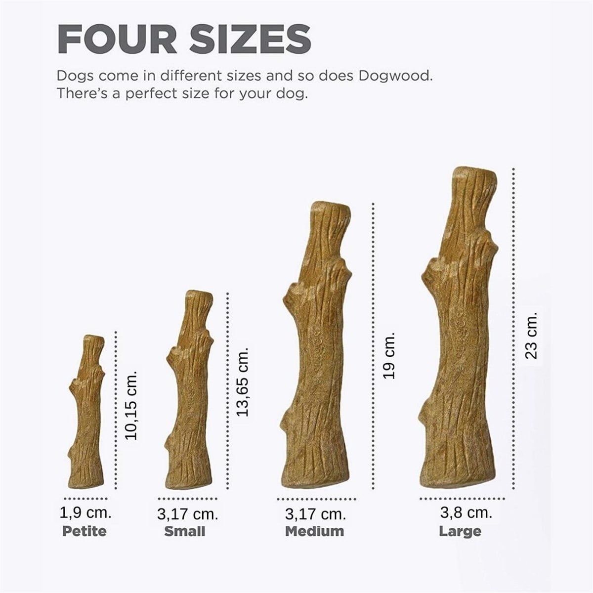 Petstages Durable Stick Small Papaya Ağacından Bitmeyen Köpek Kemiği