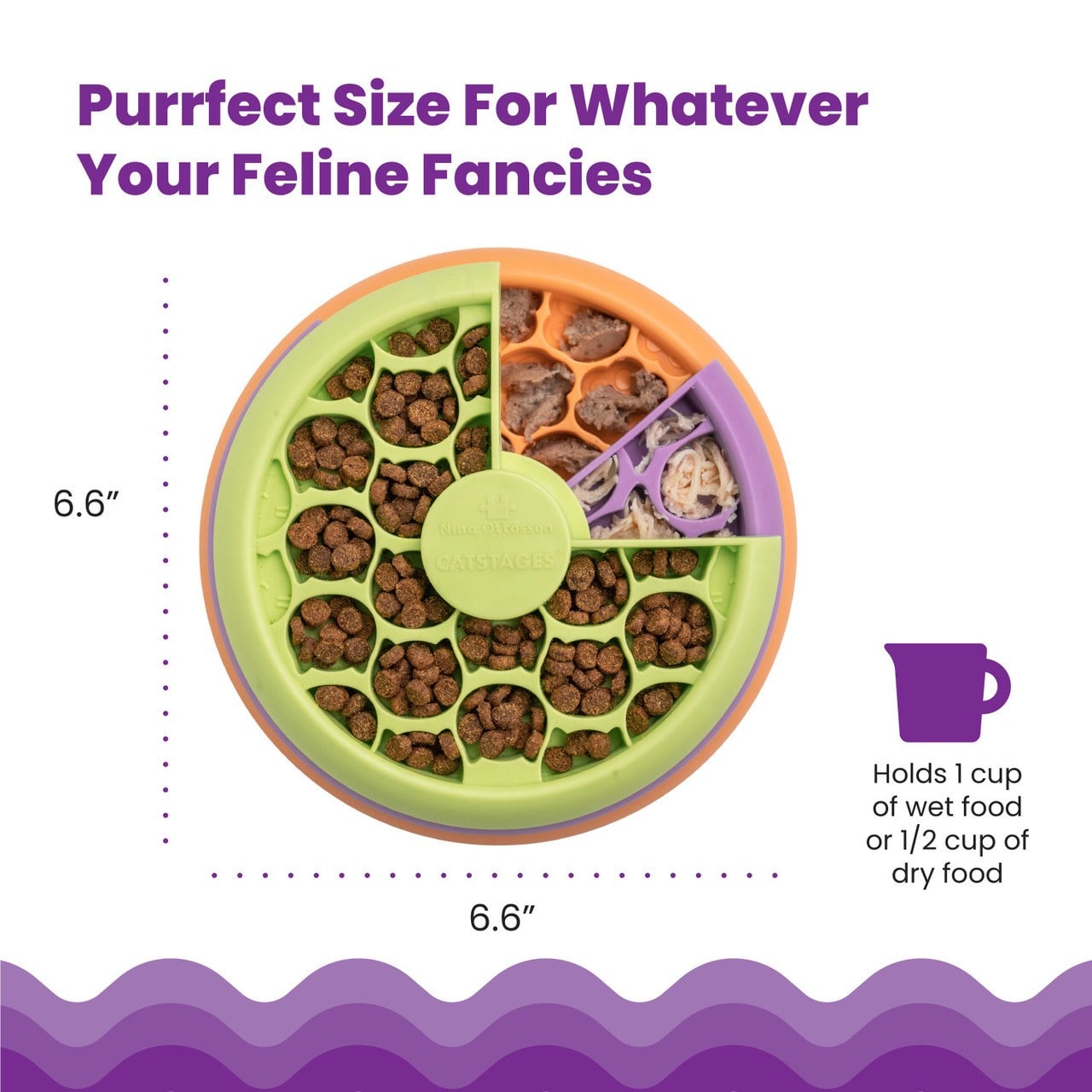Petstages Kitty Lickin' Layers Cat Fun Feeder Treat Puzzle Kedi Mama Kabı - 71090