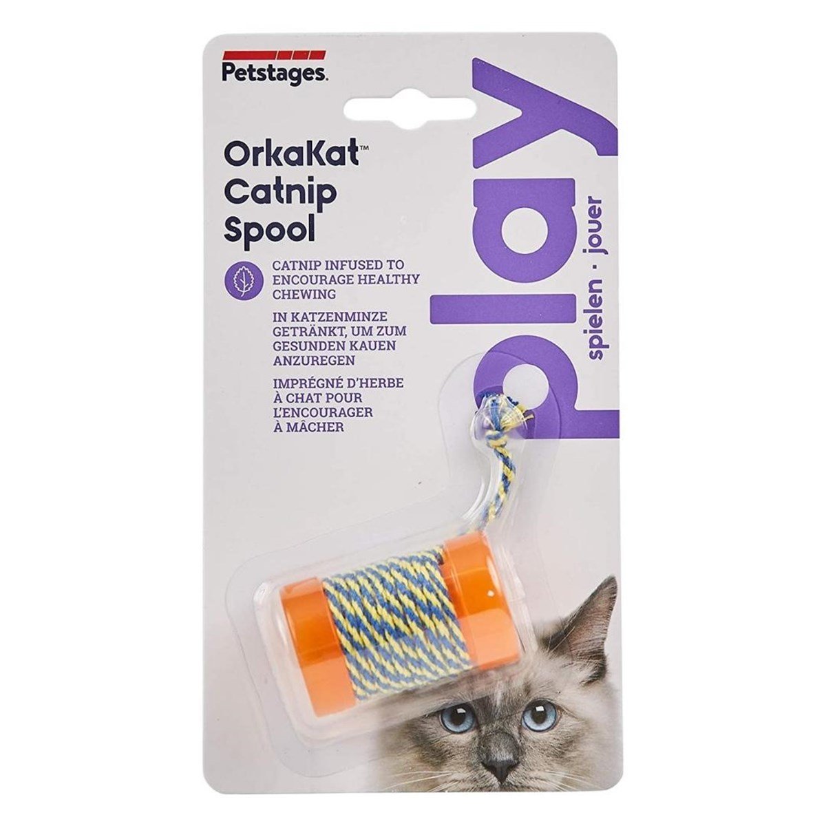 Petstages Orkakat Catnip Infused Spool Catnipli Kedi Oyuncağı
