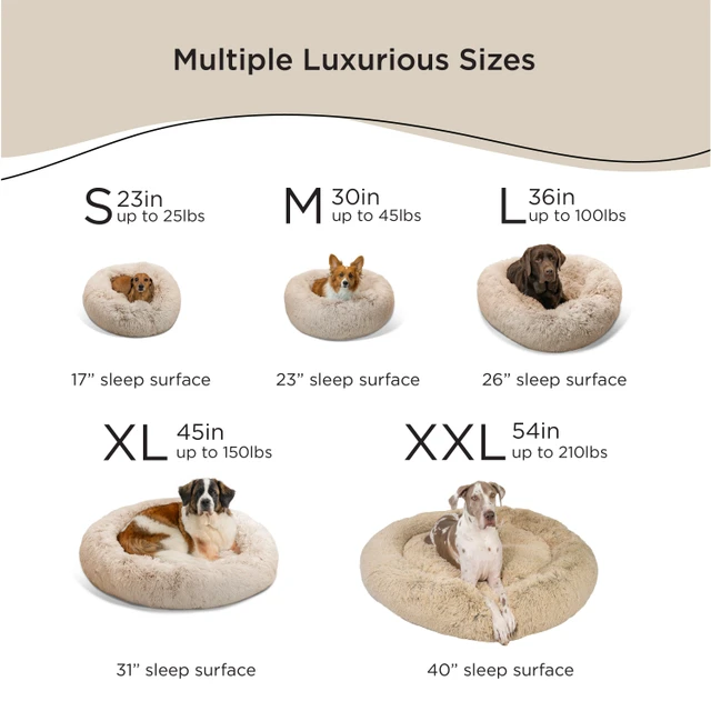 Petstages The Original Calming Donut Shag Cat & Dog Bed - 4596M