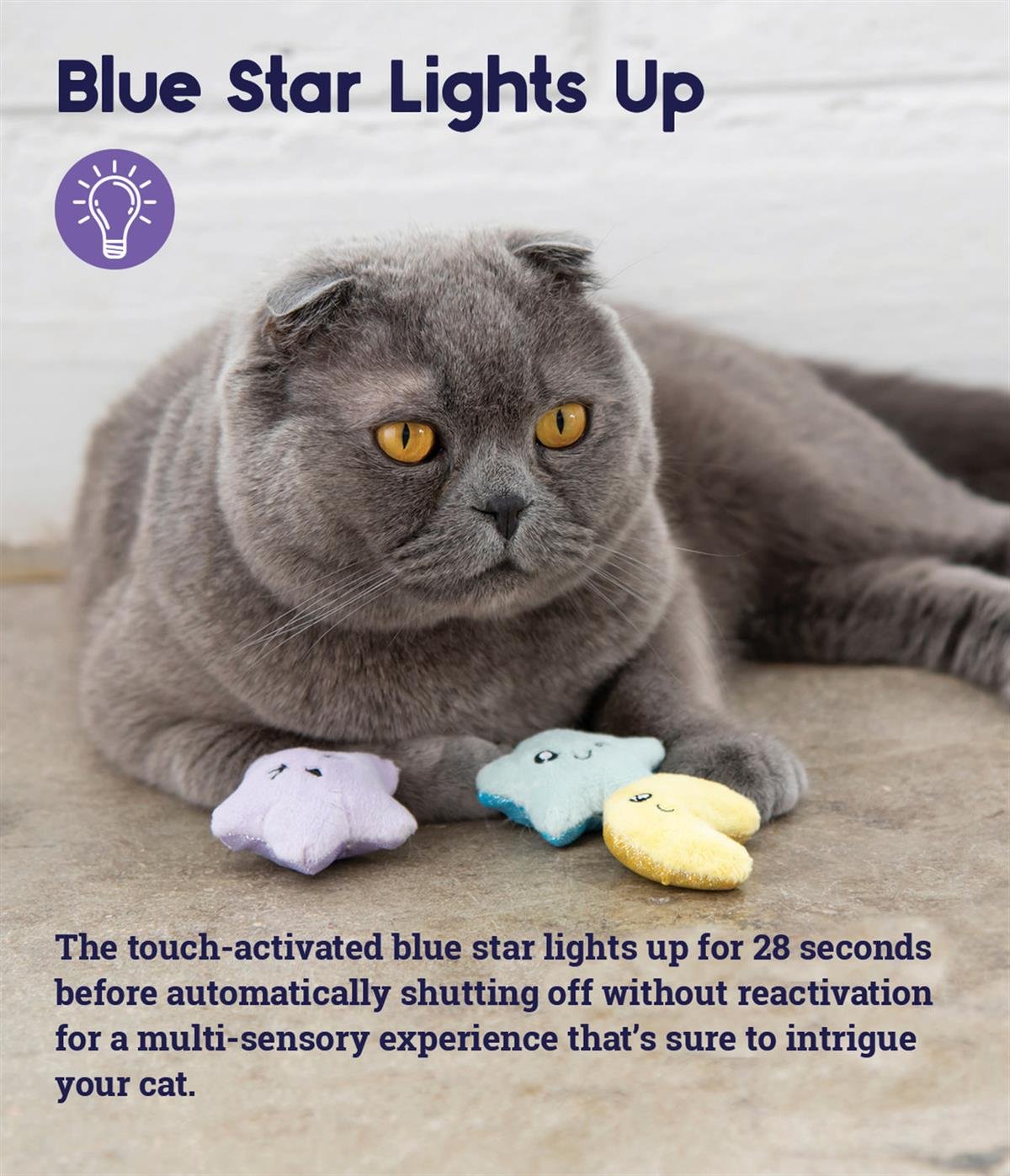 Petstages Toss 'N Twinkle Catnip Kedi Oyuncakları - 3'lü Paket - 70381