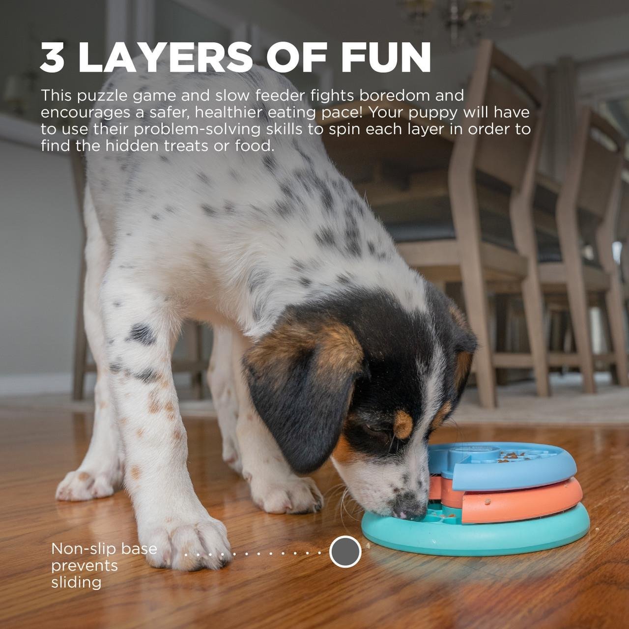 Puppy Lickin' Layers Multi Akıllı Köpek Mama Kabı - 70886M