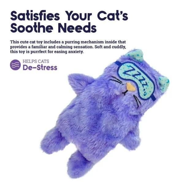 Purr Pillow Purple Peluş Kedi Oyuncağı - 719M