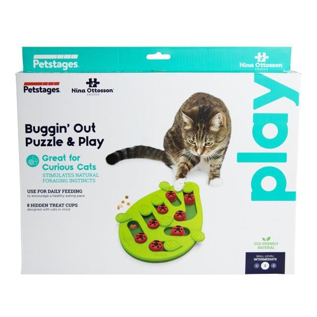 Puzzle & Play Buggin Out Green İnteraktif Kedi Oyuncağı - 69479M