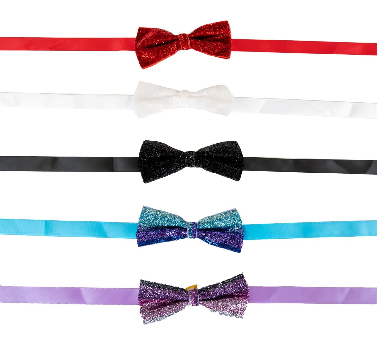 Show Tech Canine Costume Dickie Bows Sparkle 10-Pack Assorted - 65STE685