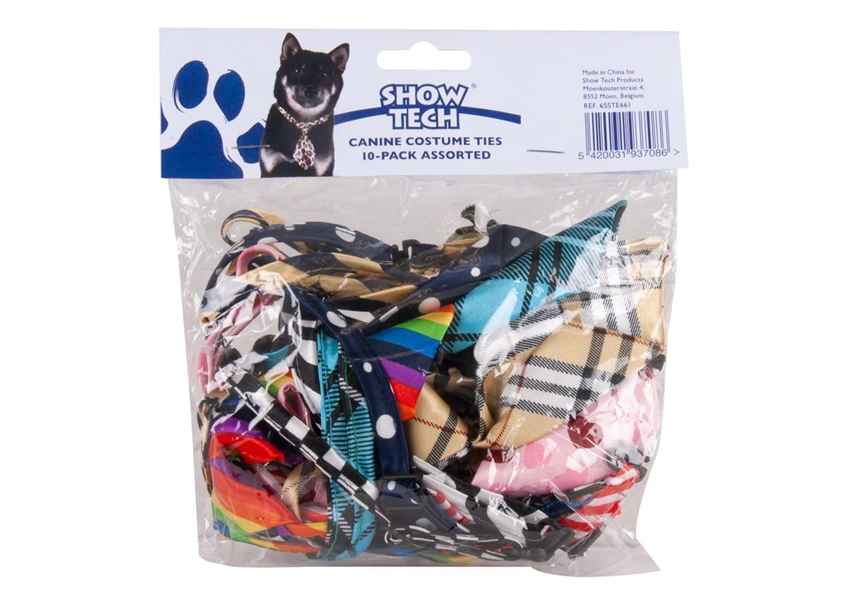 Show Tech Canine Costume Ties 10-pack Assorted - 65STE661