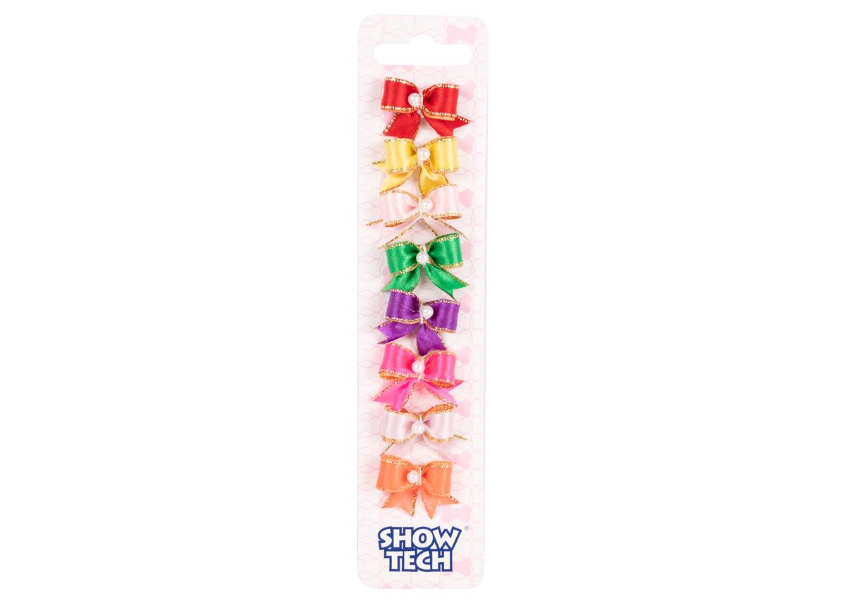 Show Tech Cutie Pearl Bow with Elastic 8 pcs Bows 3 cm - 65STE671