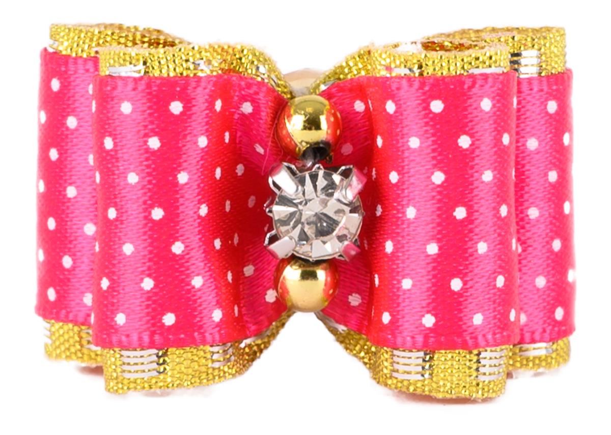 Show Tech Fancy Polka Dot Bows with Elastic 50 pcs Bows - 65STE662