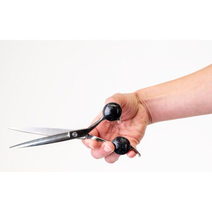 Show Tech Scissor Training Ring 2 Pcs Black Glitter 20 mm - 22STE075