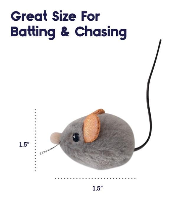 Squeak Squeak Mouse Plush Kedi Oyuncağı - Gri - 70377M