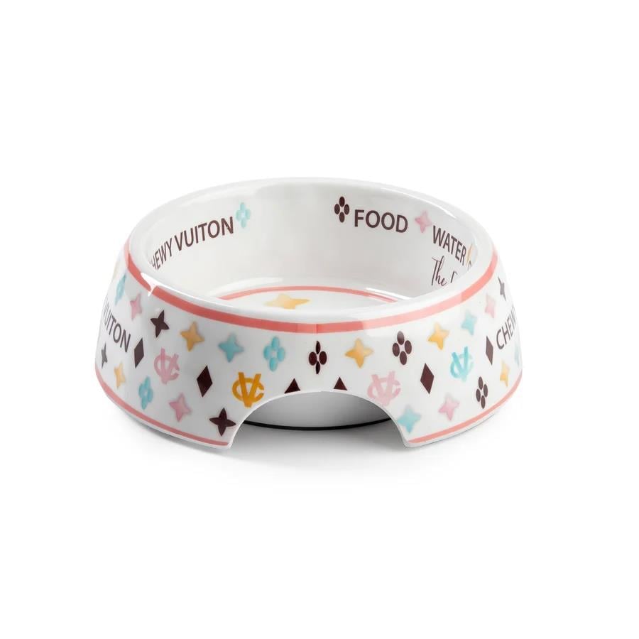 White Chewy Vuiton Bowl - HDD-200- SM