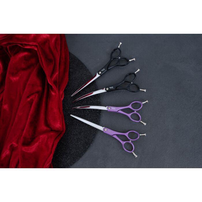Yento Sparkle Series Curved Scissors Black 16,5 cm - 6,5