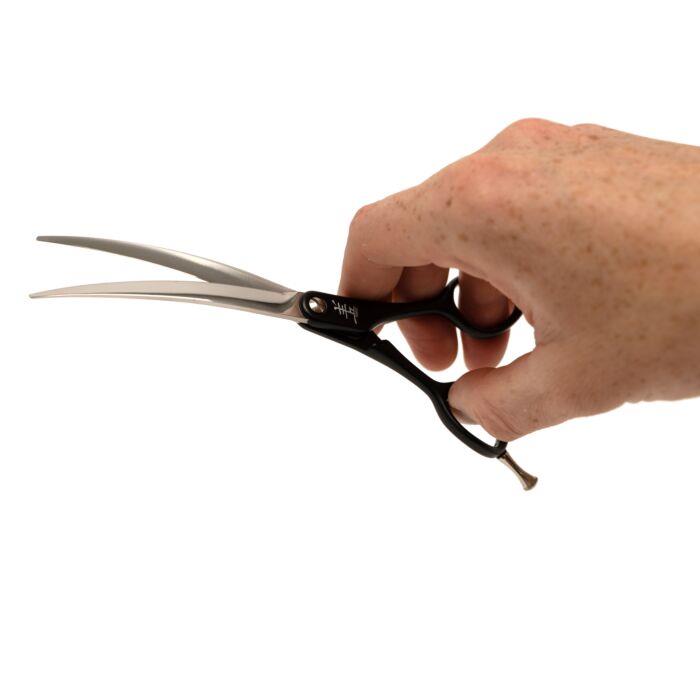 Yento Sparkle Series Curved Scissors Black 16,5 cm - 6,5