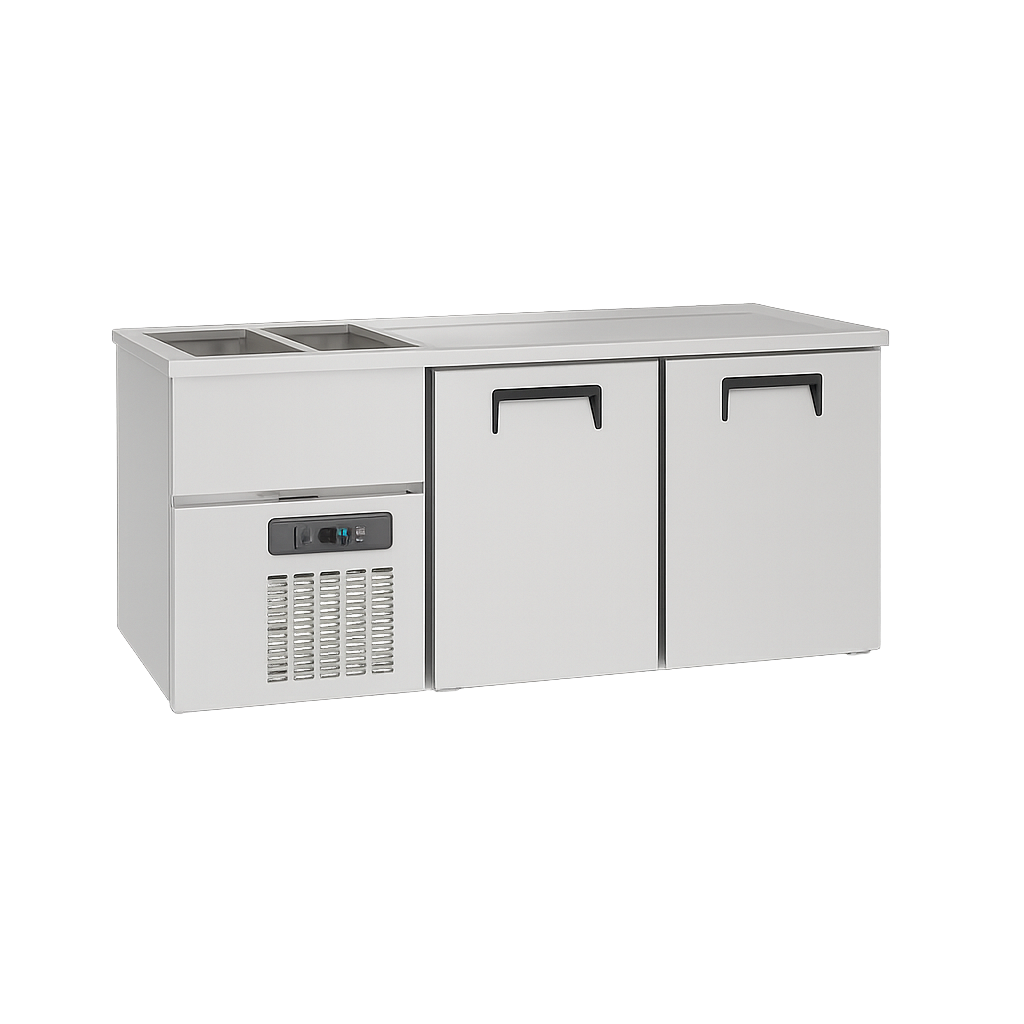  Frenox KGN2-2E-L-R290 Çift Evyeli Bira Soğutucu Buzdolabı KGN2-2E-L-R290