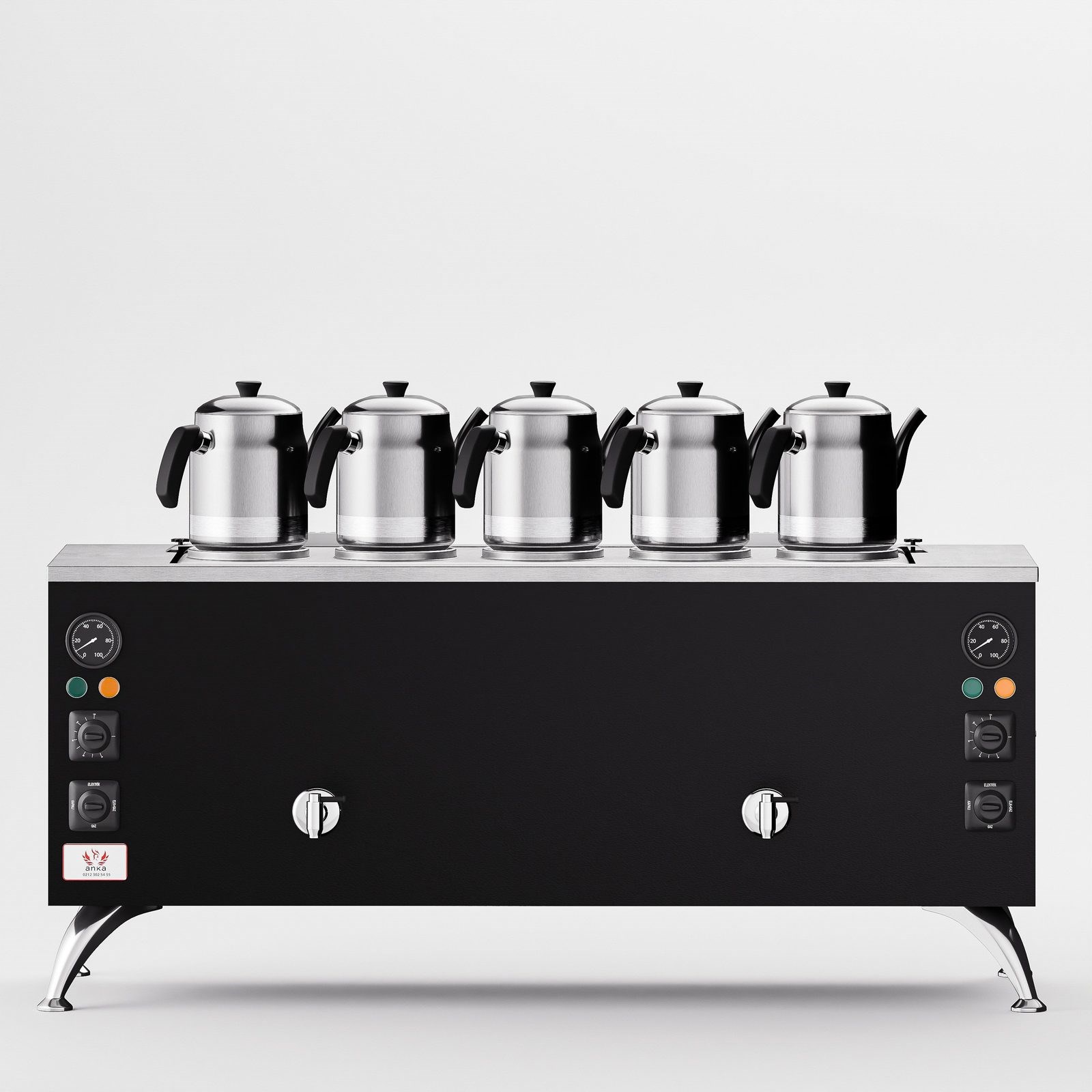 Anka Black Pro Compact Elektrikli Çay Makinesi / Kompakt Tasarım, Profesyonel Kullanım,(BPE5)
