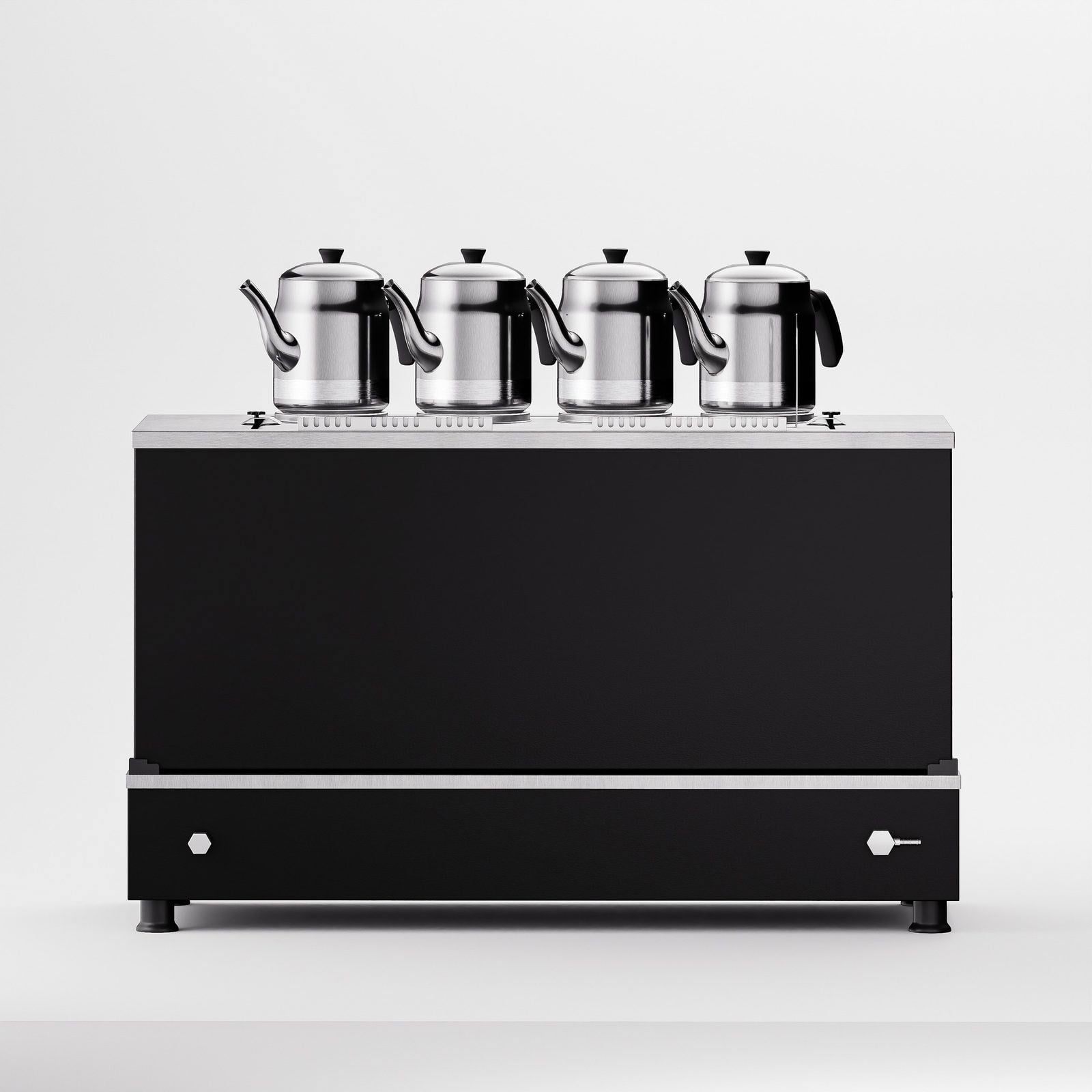 Anka Black Pro Compact Hibrit Çay Makinesi / Kompakt Tasarım, Profesyonel Kullanım, Çift Enerji Esnekliği (BPKO4)