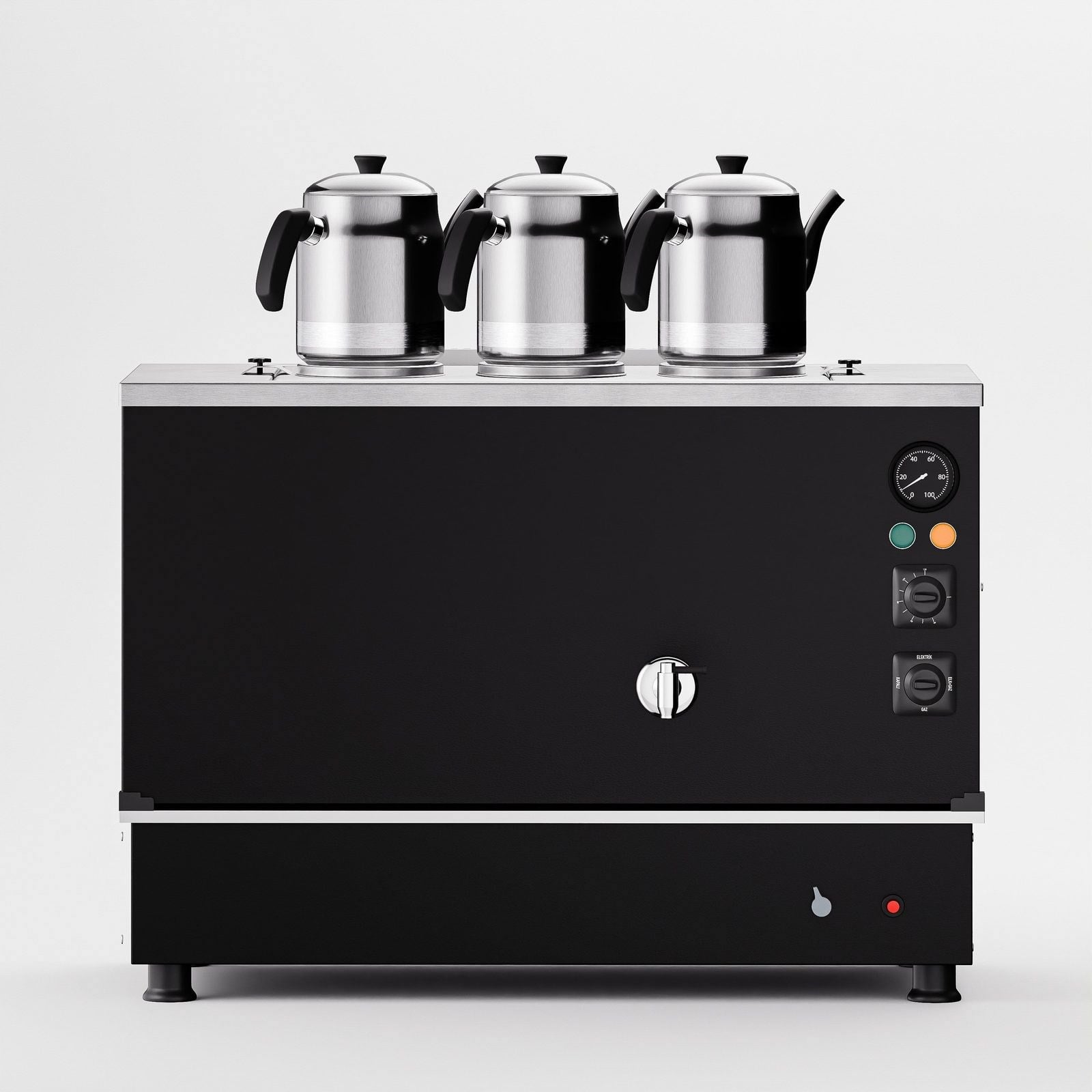 Anka Black Pro Compact Hibrit Çay Makinesi / Kompakt Tasarım, Profesyonel Kullanım, Çift Enerji Esnekliği (BPKO3)