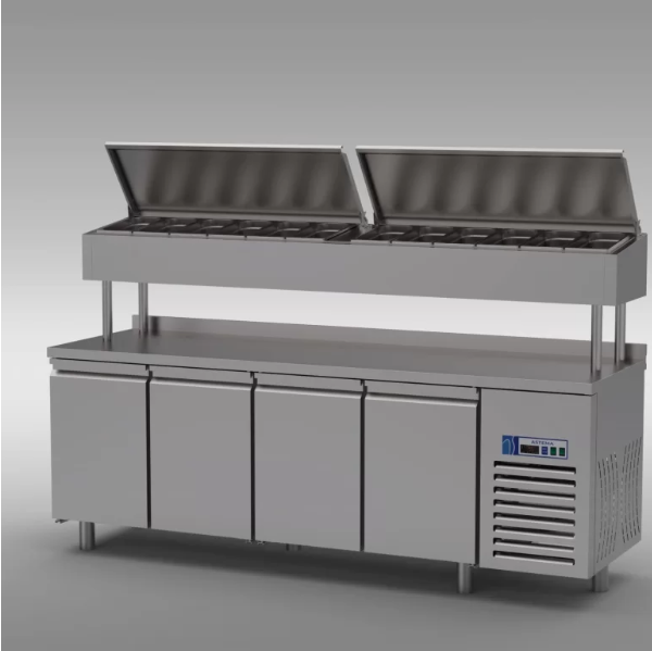 Astema Make Up Pizza Hazırlık Dolabı Yüksek Model, 230*70*85/135 cm