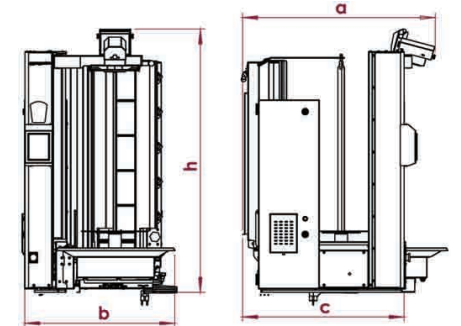 Atalay 4 Radyanlı Gazlı Dar Kesim Compact Döner Robotu, ADR-C1-4G