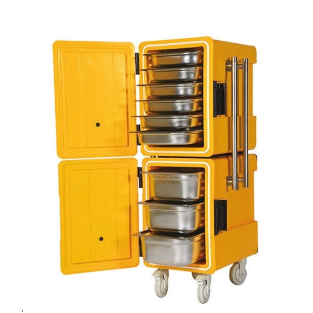 Avatherm 600 M Double Thermobox Yemek Taşıma Kutusu, Tekerlekli, 86x2 Lt, 52,5x63,5x140 cm