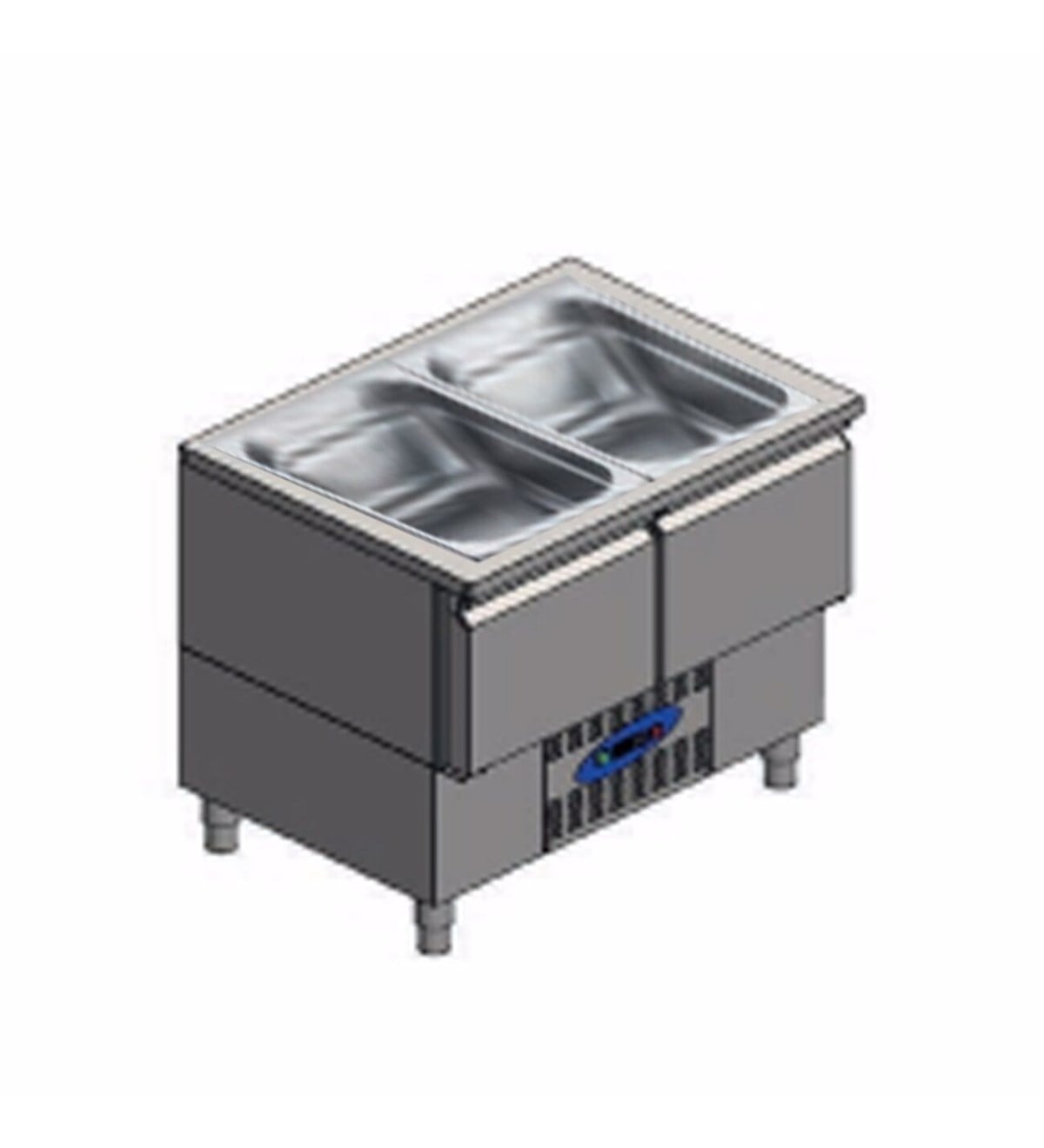 CSA CS-CİH2 700 SH-AK Alttan Motorlu Derin Dondurucu, 474 L, 2 Kapılı