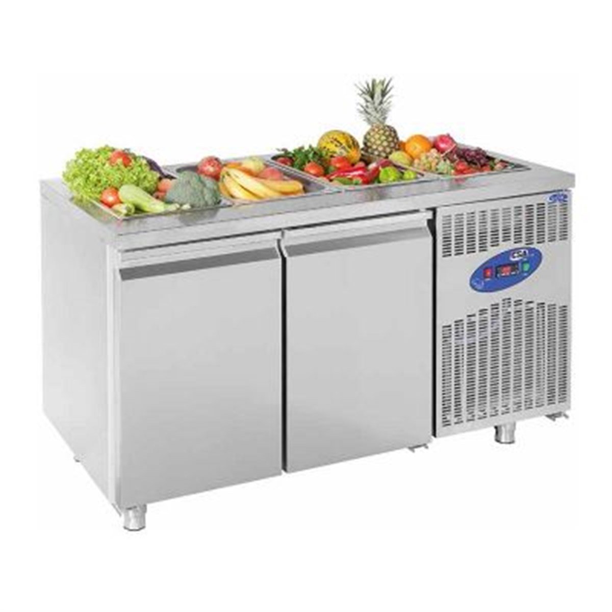 CSA CS-TEK 2-700-SHS Havuzlu Salad Bar, 2 Kapılı, 281 L