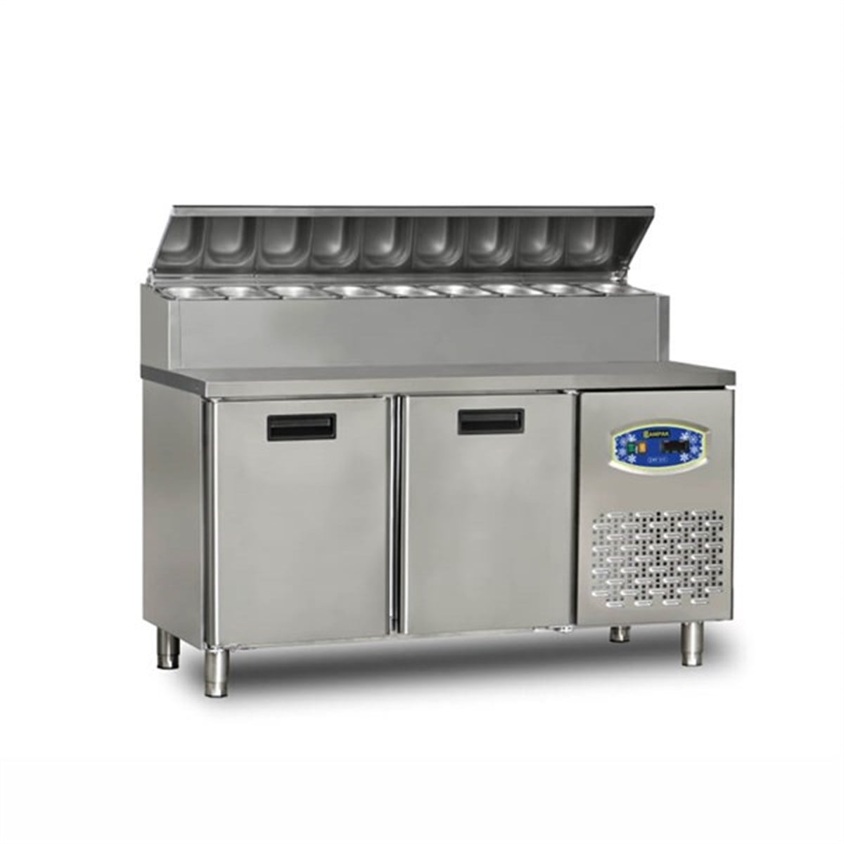 Dampak Çift Kapılı, Alçak Model, Pizza Hazırlık Buzdolabı 290 Lt