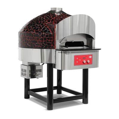 Empero EMP.SPO.04 30 cm x 6 Pizza Kapasiteli Döner Tabanlı Pizza Fırını, Doğalgazlı