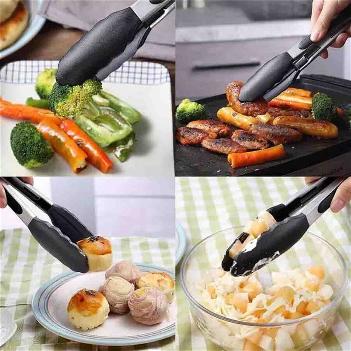 Epinox BMS-25 Barbekü Maşası Silikon 25 cm