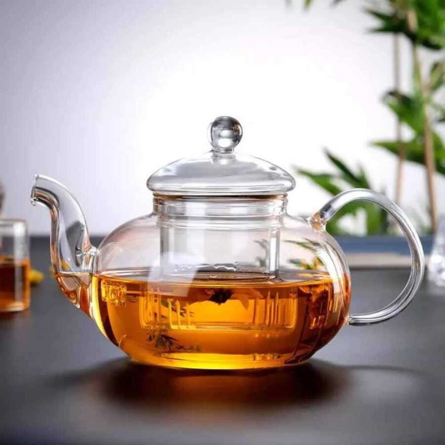 Epinox CD-600C Demlik 600 ml Cam Süzgeç